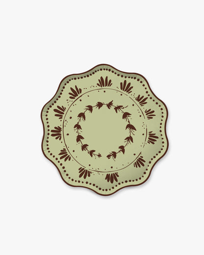 Plume Dessert Plate Set - Mint