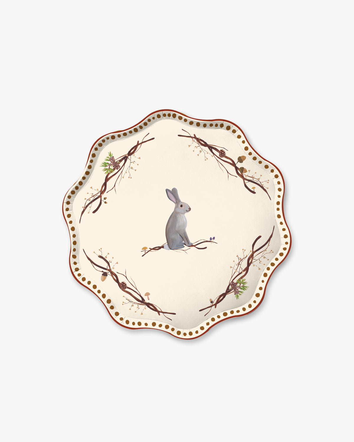 Whispering Woods Dessert Plate Set in Bracken