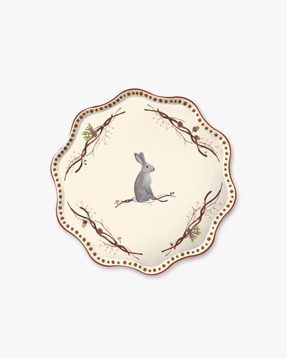 Whispering Woods Dessert Plate Set in Bracken