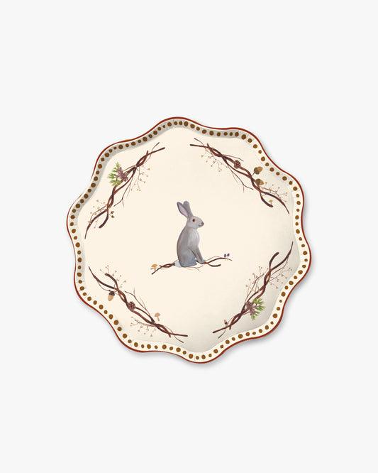 Whispering Woods Dessert Plate Set in Bracken