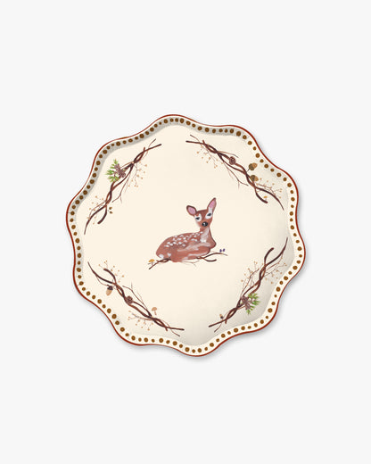 Whispering Woods Dessert Plate Set in Sylvie