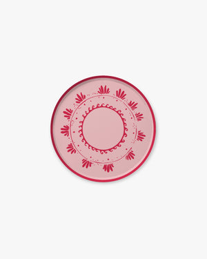 Soleil Hors d'Oeurves Plate Set - Flamingo