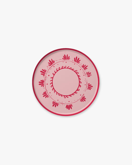 Soleil Hors d'Oeurves Plate Set - Flamingo