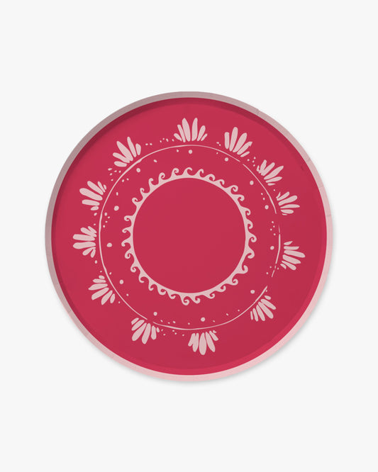 Soleil Dinner Plate Set - Fuchsia