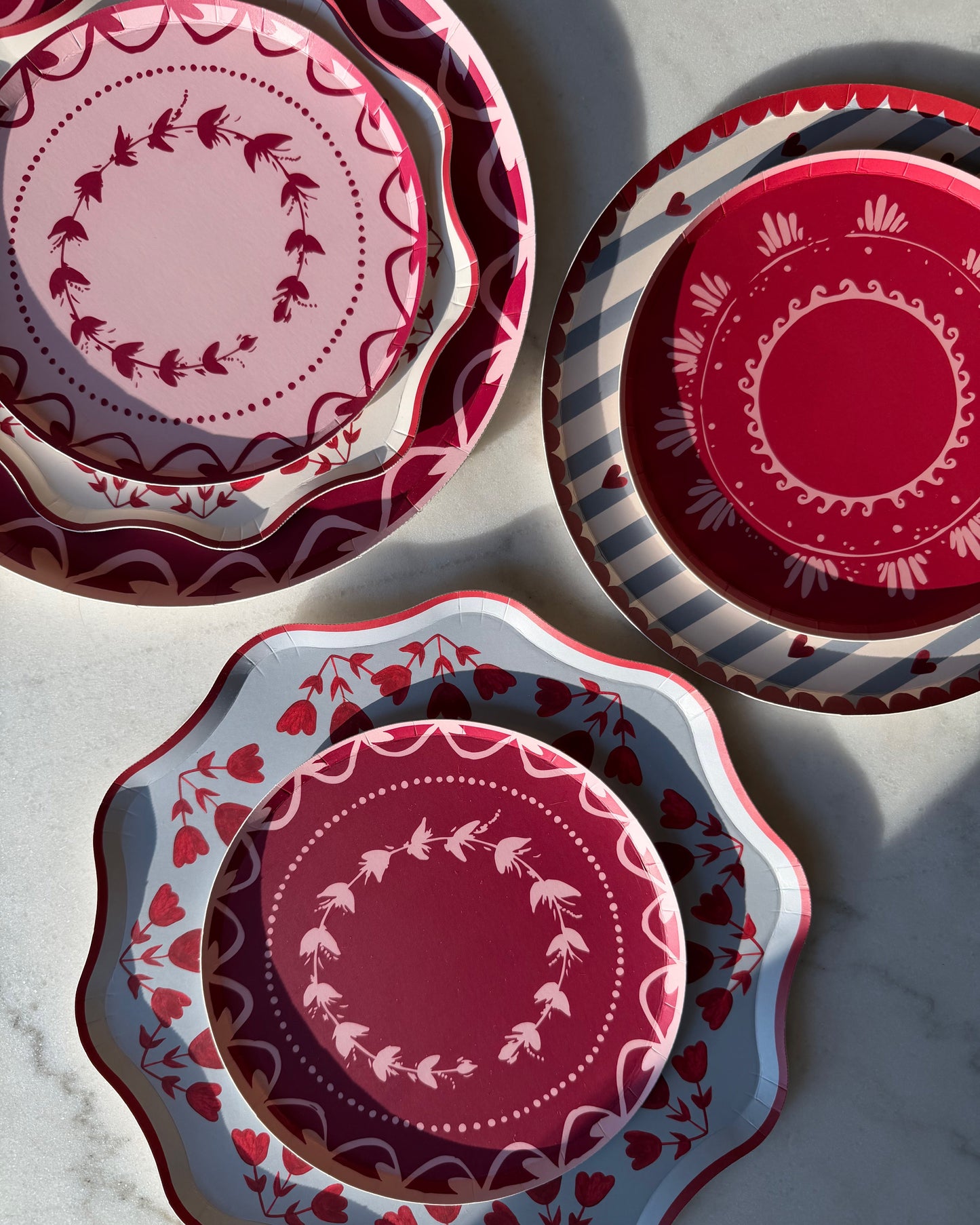 Lover Appetizer Plate - Slate Stripe