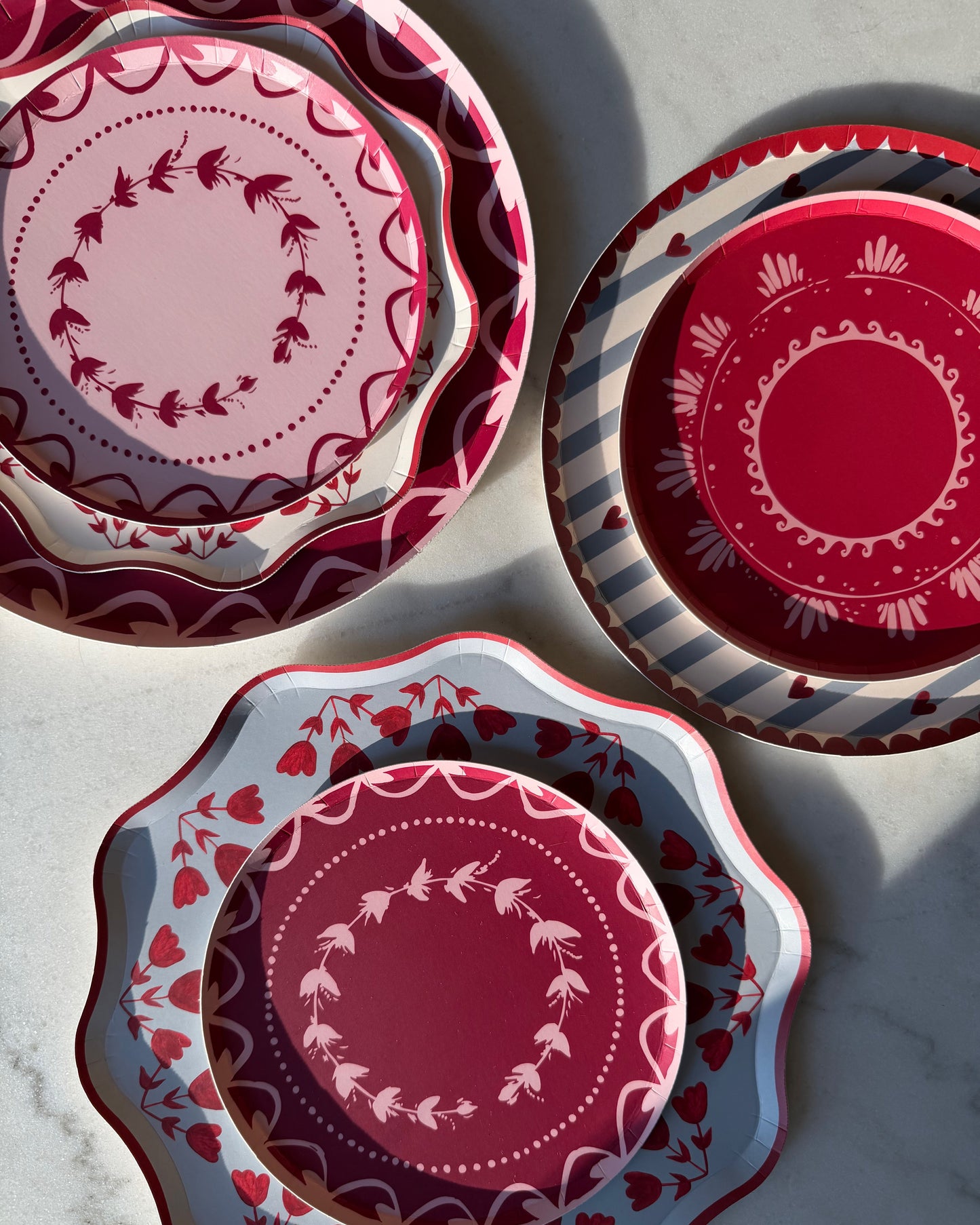 Fête Hors d'Oeuvres Plate Set - Petal