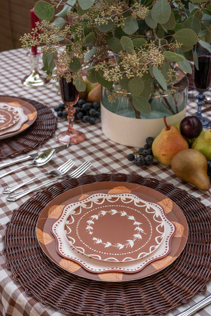 Fête Hors d’Oeuvres Plate Set in Brass